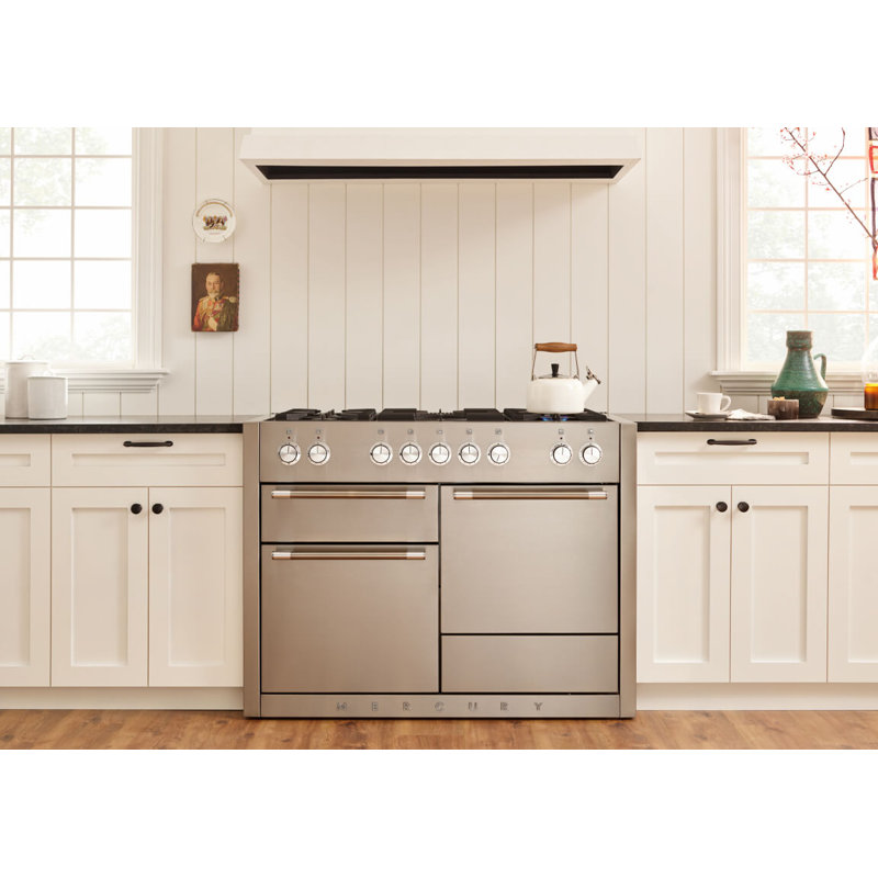 Mercury 48" 6 Cubic Feet Dual Fuel Freestanding Convection Range, Indigo, Dual Fuel