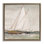 Art traditionnel sur toile flottant encadré par voilier traditionnel par Patricia Pinto