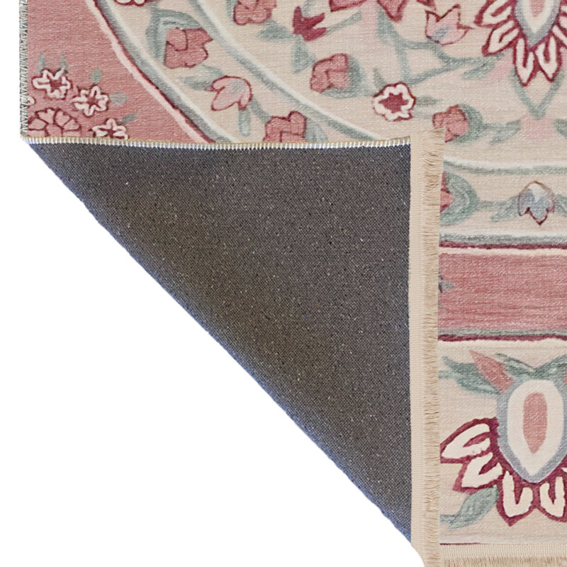 Tapis décoratif moderne à motif rose à motif de roses, Tapis de couloir 3 pi 3,37 po x 9 pi 10,11 po