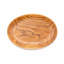 Assiette ovale en bois de teck - moyen