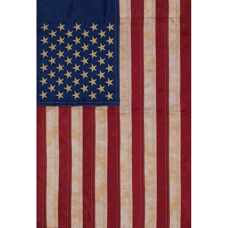 Drapeau américain de maison teint thé, White/Red/Blue