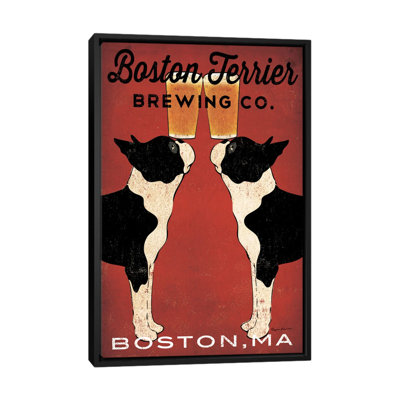 Boston Terrier Brewing Co. (Boston, MA), impression sur toile tendue