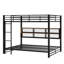 Bunk Bed With Storage Cabinets