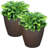 Kristie Round Polyresin Outdoor Planter Pot with a Weather-Resistant Finish-489730392