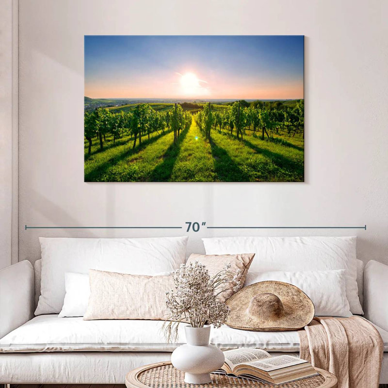 Alvord Sunny Kraichgau Vineyard, H 30 po x l 45 po