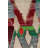 Rug & Kilim’S Moroccan Rug In Blue With Red & White Diamond Patterns-124303003