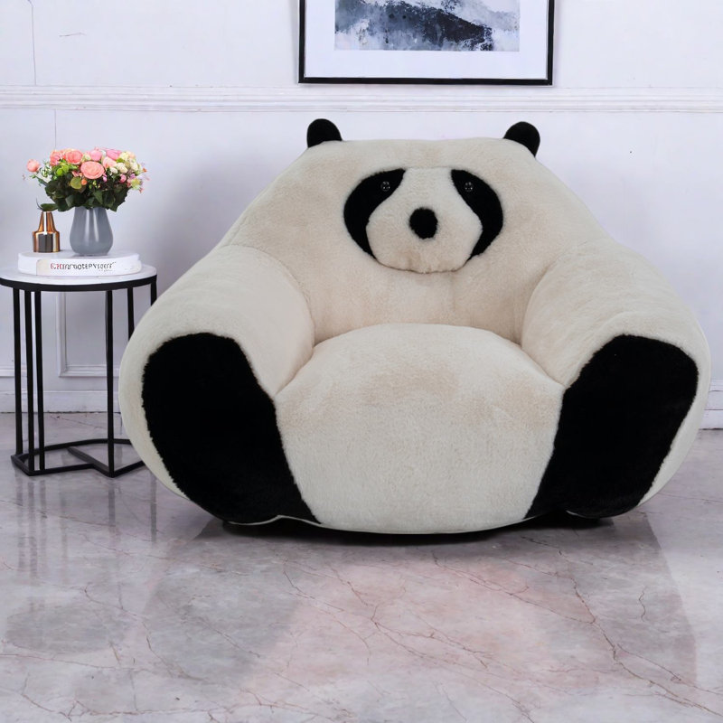 Chaises d'appoint Coanda Panda douillettes, conception en mousse moelleuse, style moderne pour la maison