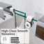 Porte de douche coulissante double semi-sans cadre H 56 po x l 60 po x H 60 po, porte de douche à dérivation, porte en verre trempé épais de 1/4 po (6 mm)-129384734