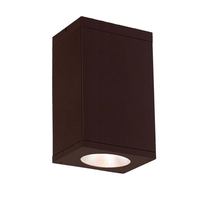 Cube LED Wall Light, 2700K/90 CRI, Bronze, Spot