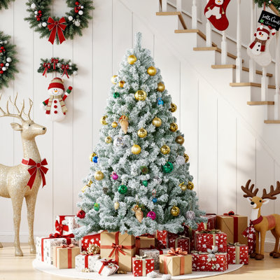 Flocked Artificial Christmas Tree