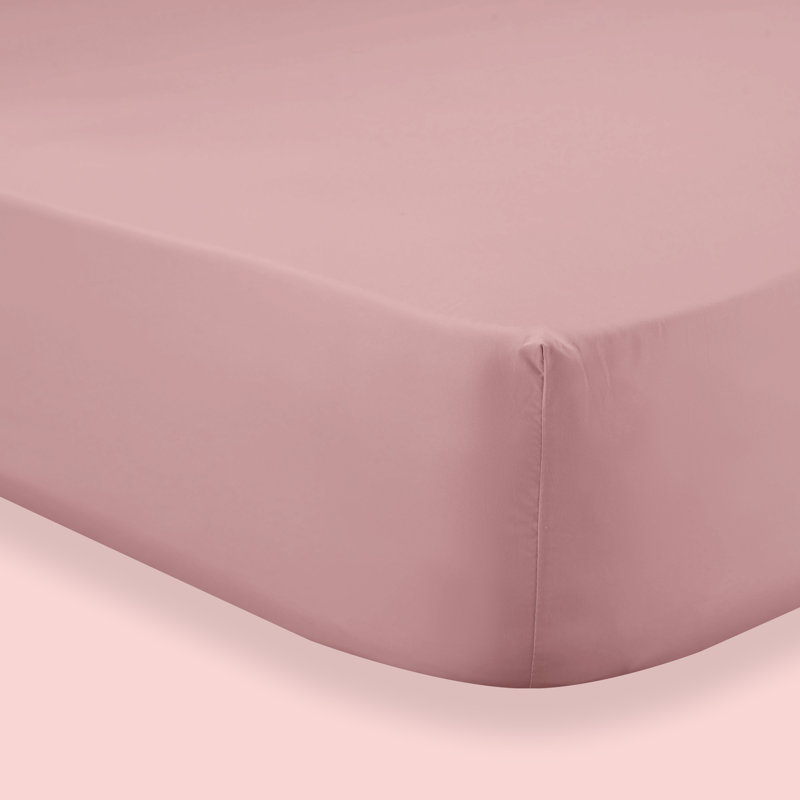 Microfiber Twill Sheet Set, Pink, California King Sheet Set with Fitted Sheet