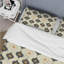 Ensemble de housse de couette jaune et noir quadrilobe Elegance I - Midcentury-109174900