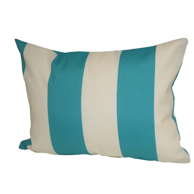 Striped Outdoor Reversible Throw Pillow