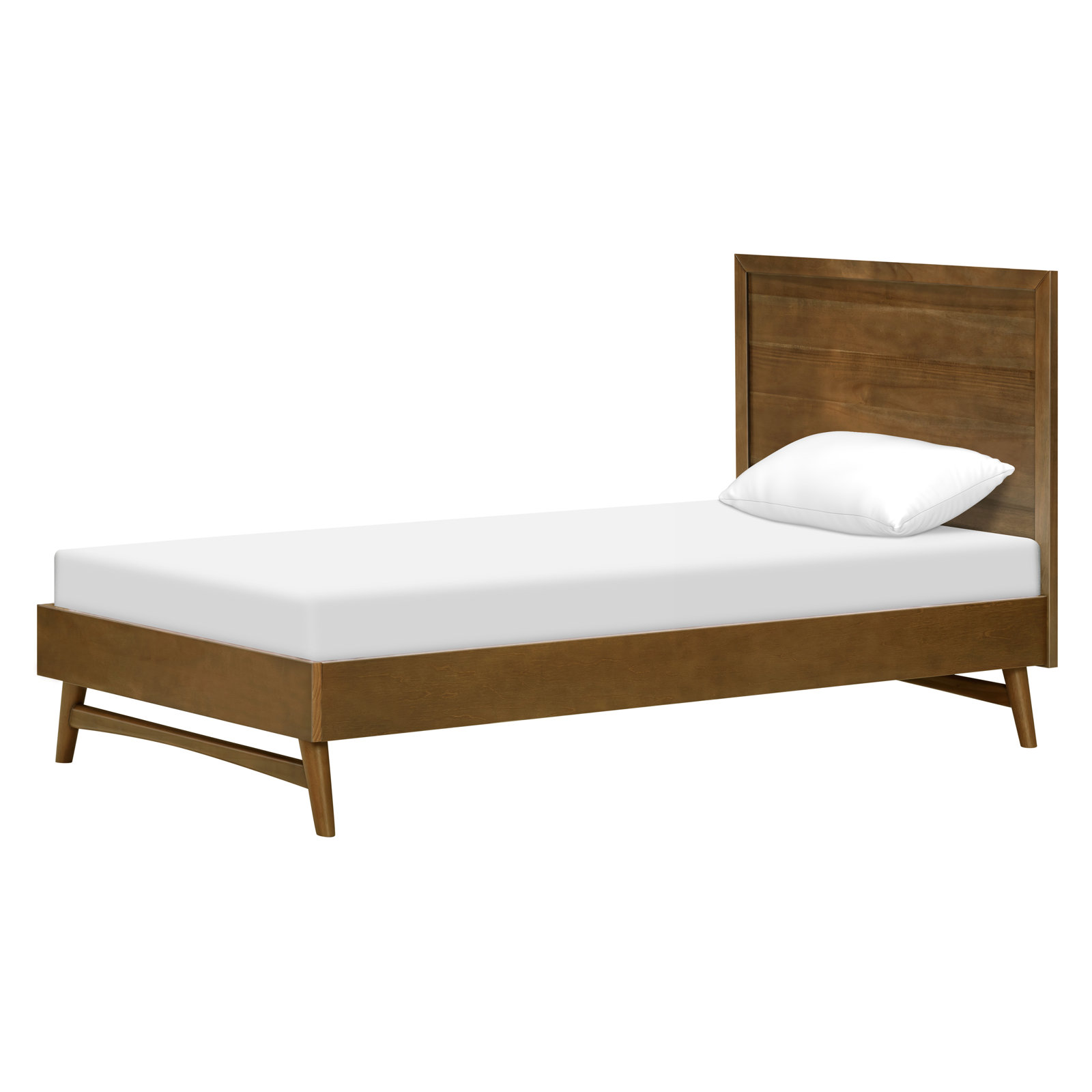 Palma Platform Bed, Twin, Natural Walnut
