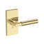Lake Forest Passage Lever with Contemporary 5in Rose in Venetian Bronze-1922733427