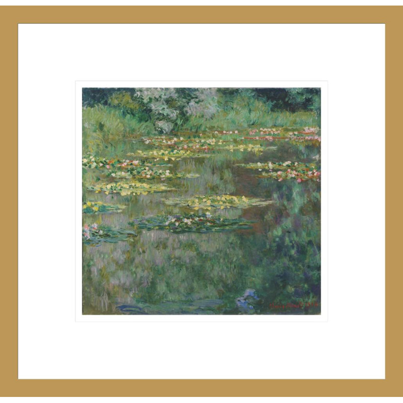 Nénuphars ou nénuphar par Claude Monet, H 13,75 po x l 14,15 po