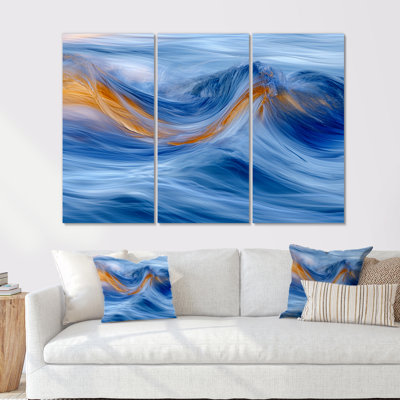 Maier - Abstract Modern Waves Wall Art Print Set