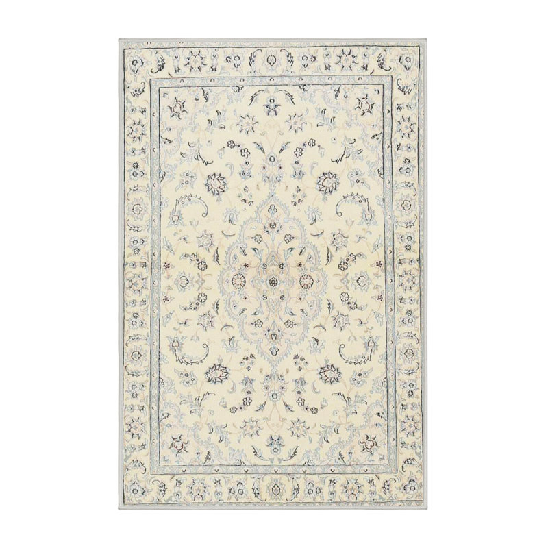 Tapis oriental beige / gris, Rectangle 5 pi x 7 pi