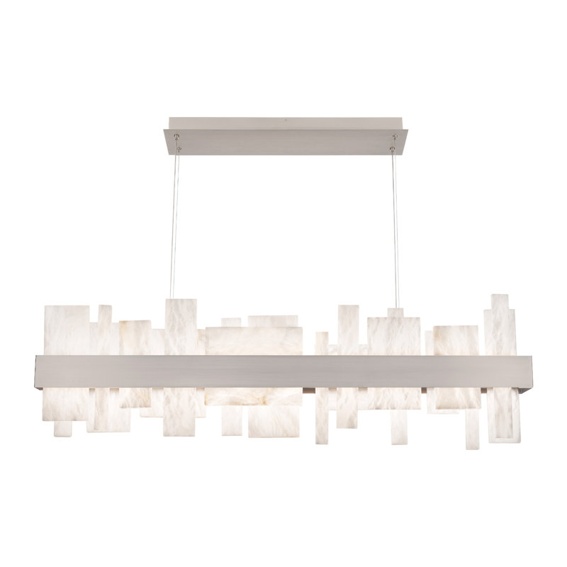 Acropolis 1 - Light LED Chandelier, Brushed Nickel