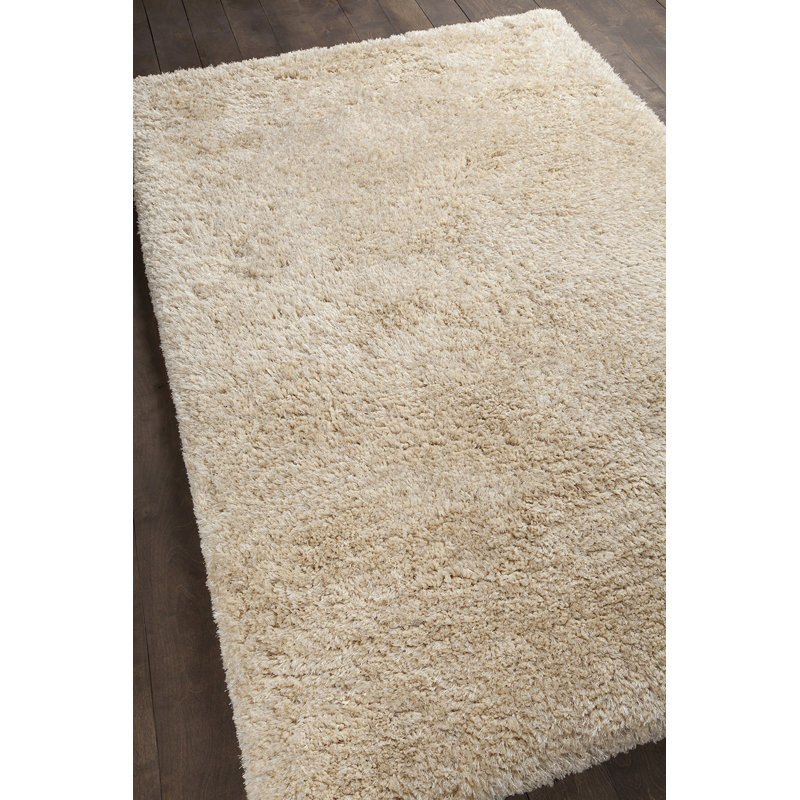 Tapis de surface beige tissé à la main Garretson, 7 pi 9 po X 10 pi 6 po