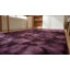 Tapis mauve à motif géométrique moderne en laine nouée à la main à motif géométrique terre craquelée-1076556933