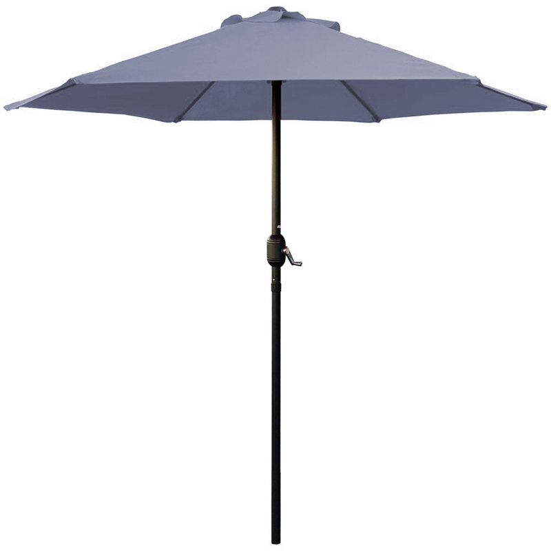Parasol de marché Tempo, Gris, 120''
