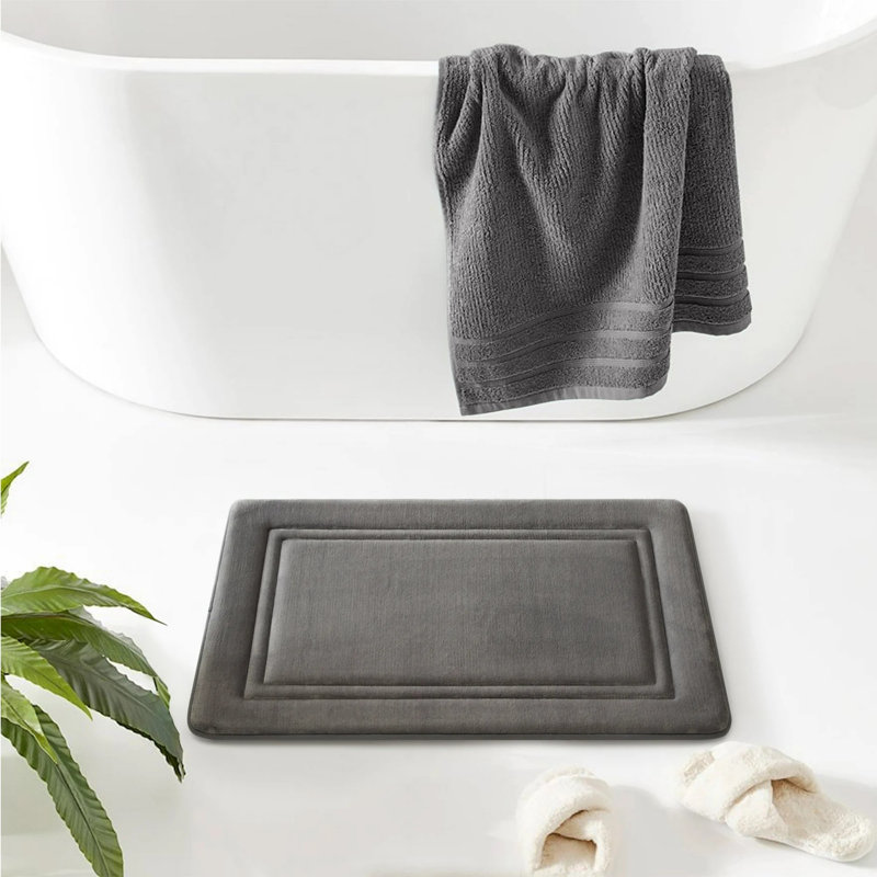 Tapis pour salle de bain Sharer Image Hotel, Gris foncé