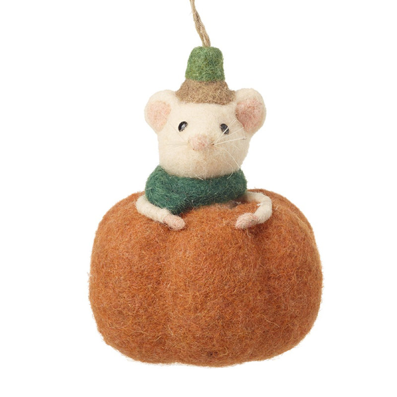 Mouse Stuffed Holiday Accent
