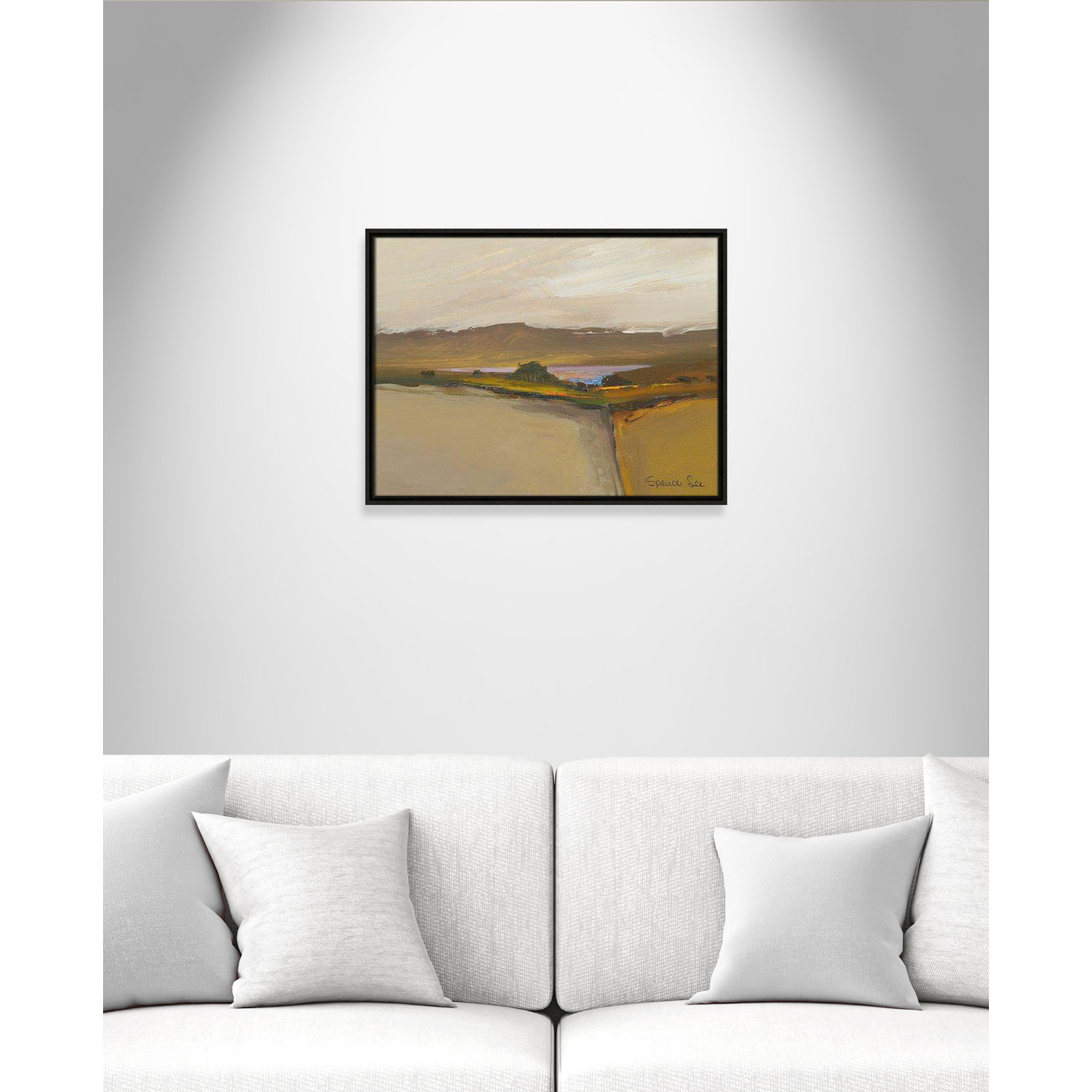 Mack "Heaven and Earth IV" Print, 19.5'' H x 25.5'' W x 2'' D, Espresso Framed