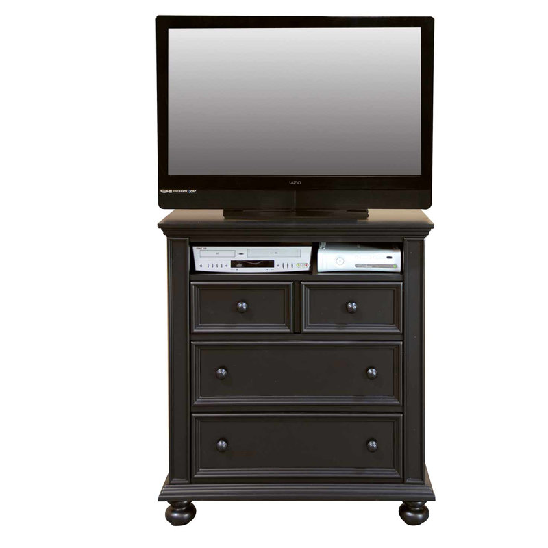 Patillo 38'' W 3 - Drawer Dresser, Ebony