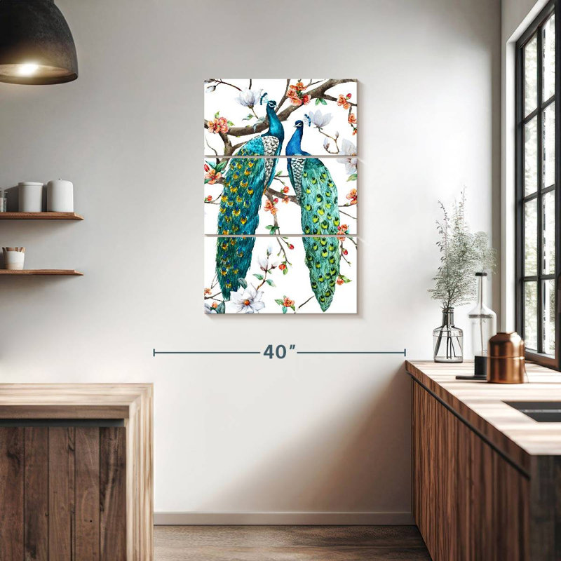 Brampt Paradise Birds I, 38" H x 24" W