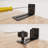 LAZ Sliding Barn Door Wall Guide Bottom Adjustable 8 Setup Options