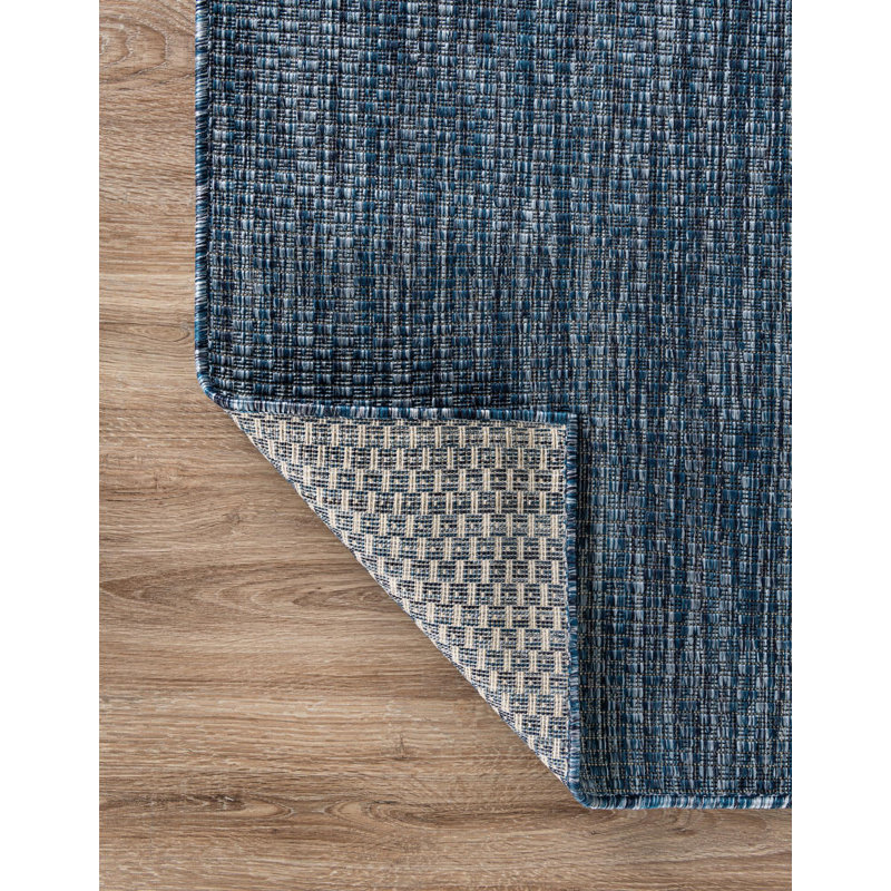 Avaughn Blue Indoor/Outdoor Area Rug, Runner 2' x 4'1"