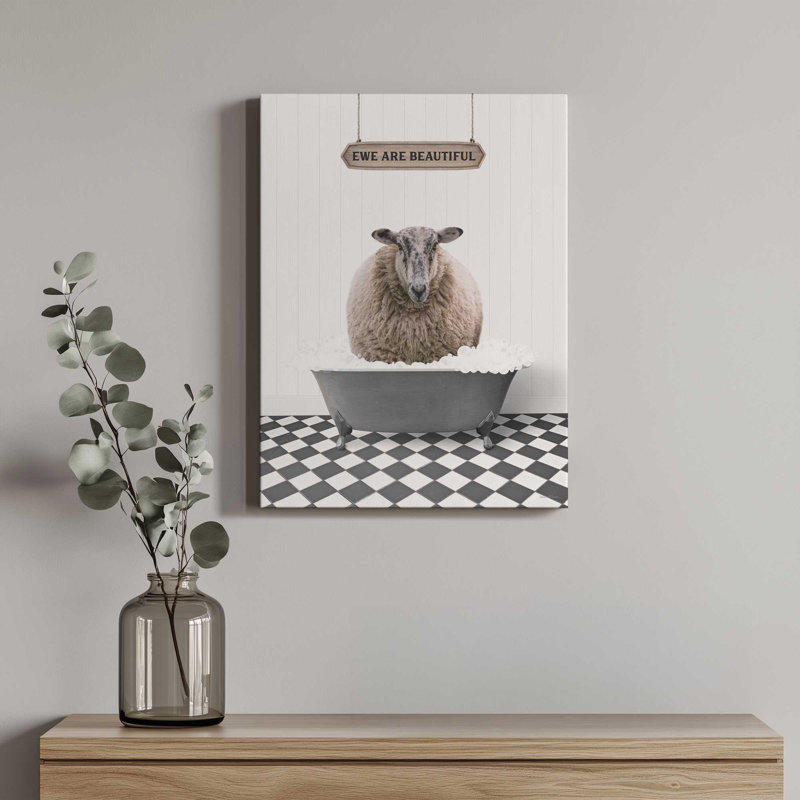 Ewe Are Beautiful by lettered & lined Art Print, 30 W x 40 H, Wrapped Canvas, Does Not Apply