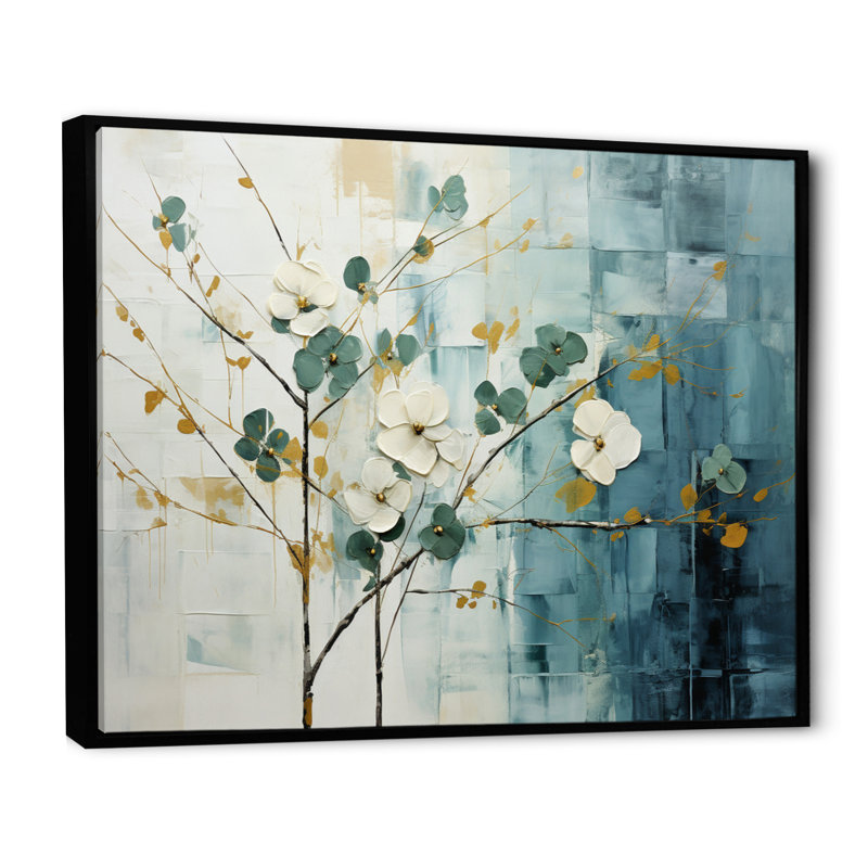 Impression sur toile Tuxe Subtle Serenity III, H 24 po x l 32 po x P 1 po, Cadre flottant noir
