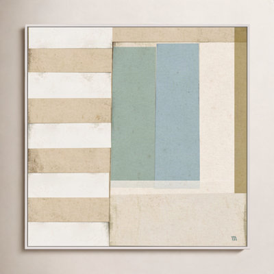 City Scape Aqua 2 Print by Marco Marella
