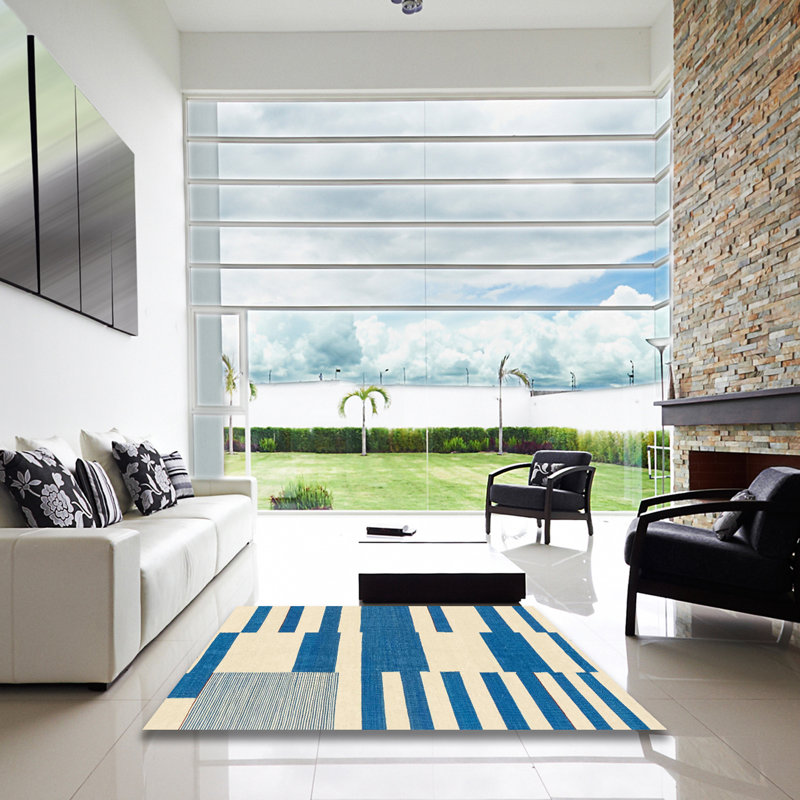 Georgino Abstract Indoor Rug, Square 3'