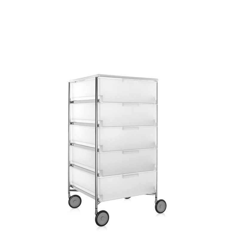 Mobil Drawer Storage, Translucent Ice, 2 Hi, Without Wheels