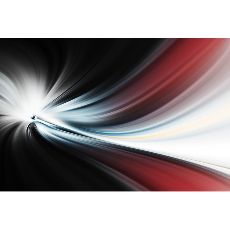 Wave Of Colourful Light by Grandfailure - Wrapped Canvas Print, 51cm H x 76cm W x 3.8cm D