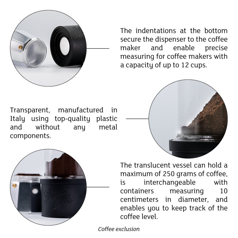 Pronto Caffe: contenant à café - noir