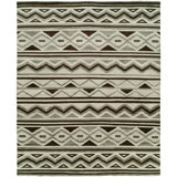 Raynham Wool Chevron Area Rug in Ivory