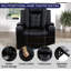 Fauteuil inclinable électrique en similicuir 36,6 po avec deux porte-gobelets, rangement dissimulé et éclairage ambiant à DEL-1356256899
