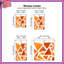 Rideaux géométriques orange et voilage géométrique obscurcissant - 2 panneaux-1589342679-1589342683