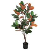 Faux Magnolia Plant in Pot
