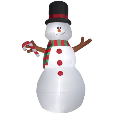 Christmas Inflatable Animated Swiveling Snowman