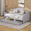 Lit de jour simple avec tiroirs, structure de lit de jour en bois-107443598