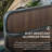 Sunjoy Brown Metal Towel Valet, 3 Crossbars, Lockable, Water Resistant