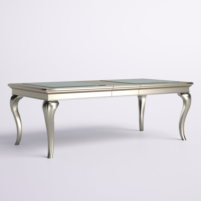 Ashley Contemporary Dining Table, 30" H x 84" L x 42" W, Dark Gray
