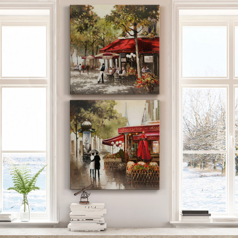 E. Anthony Orme - Ensemble de 2 reproductions d'art sur toile tendue, H 40 po x l 80 po x P 1 po