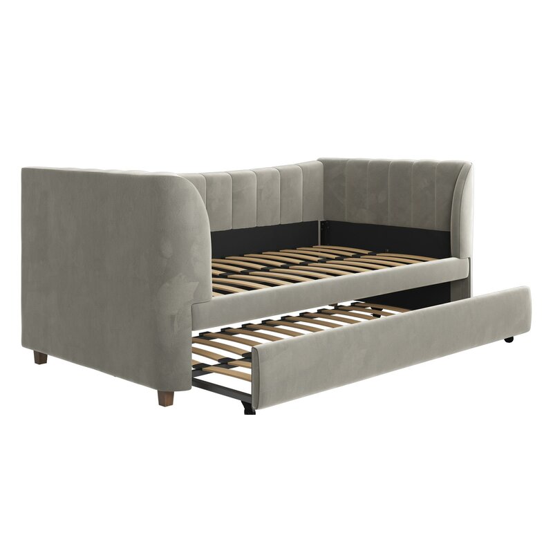 Little Seeds Valentina TwinUpholstered Daybed with Trundle & Reviews ...